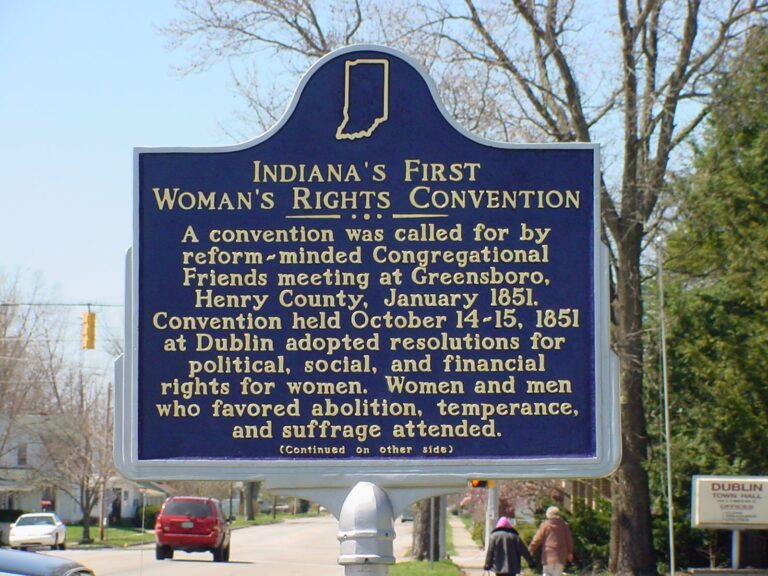 Historical Marker: Indiana’s First Woman’s Rights Convention