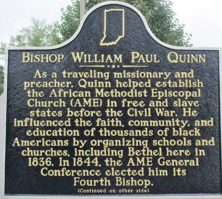 Historical Marker: Bishop William Paul Quinn