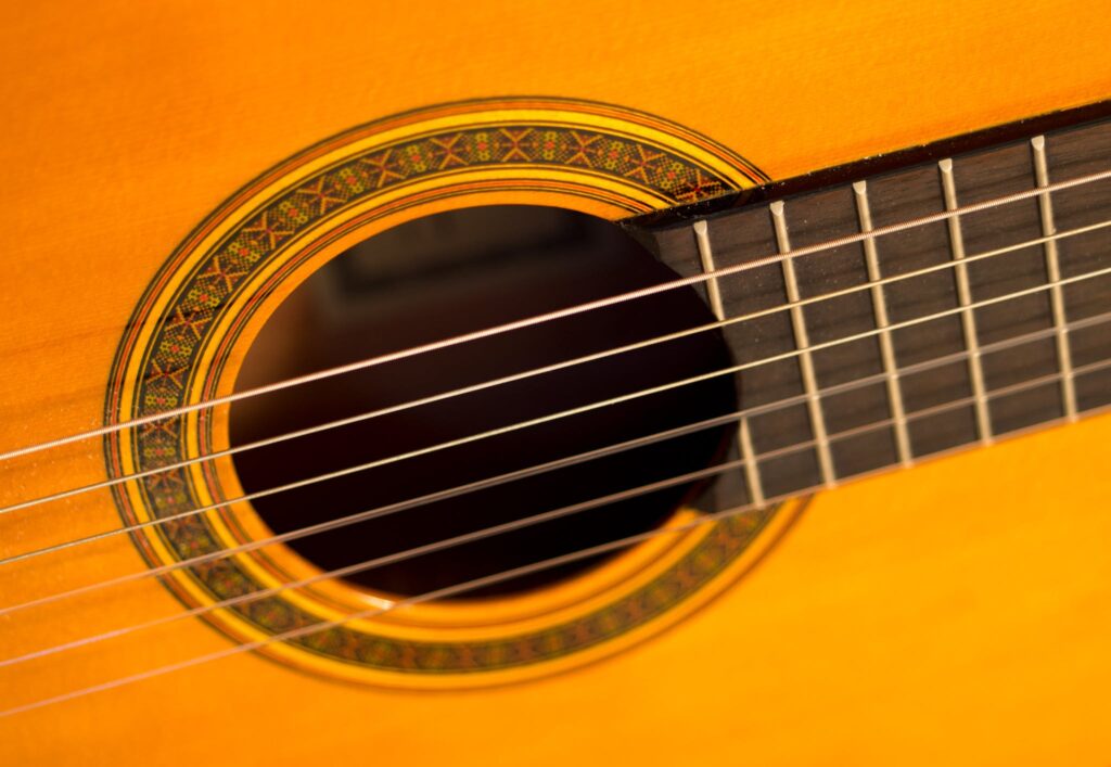 Brown Wooden Guitar